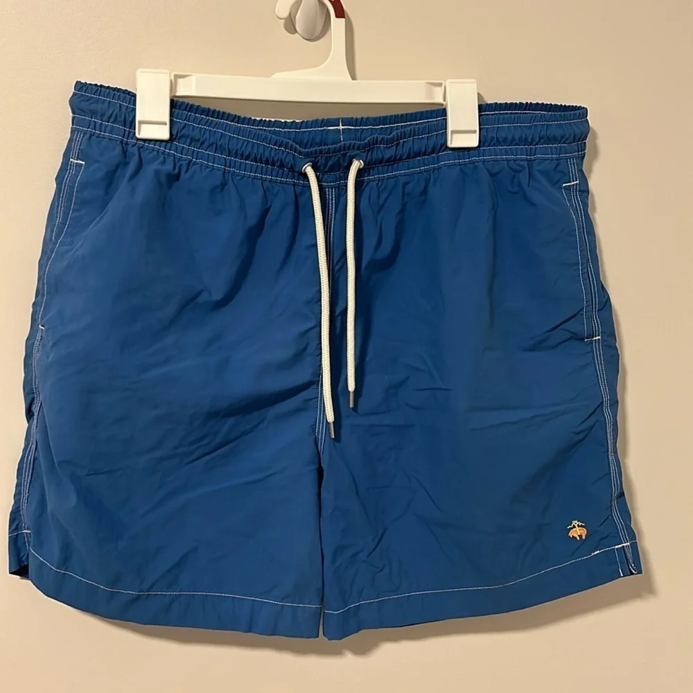 Men’s Brooks Brothers Blue Swim Trunks Size Large